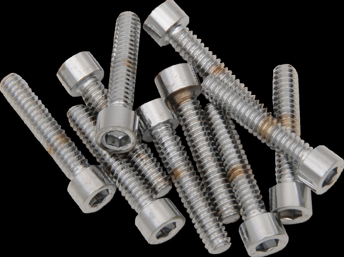 Drag Specialties Socket-Head Bolt 10-24X1.25 Smooth Chrome 10-24 X 1 1