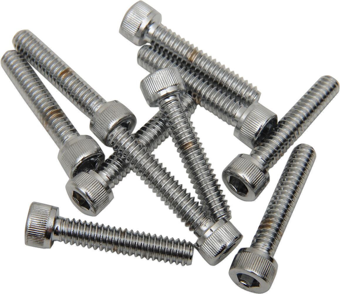 Drag Specialties Socket-Head Bolt 10-24X1.25 Smooth Chrome 10-24 X 1 1