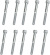 Drag Specialties Socket-Head Bolt 10-24X1.75 Knurled Chrome 10-24 X 1