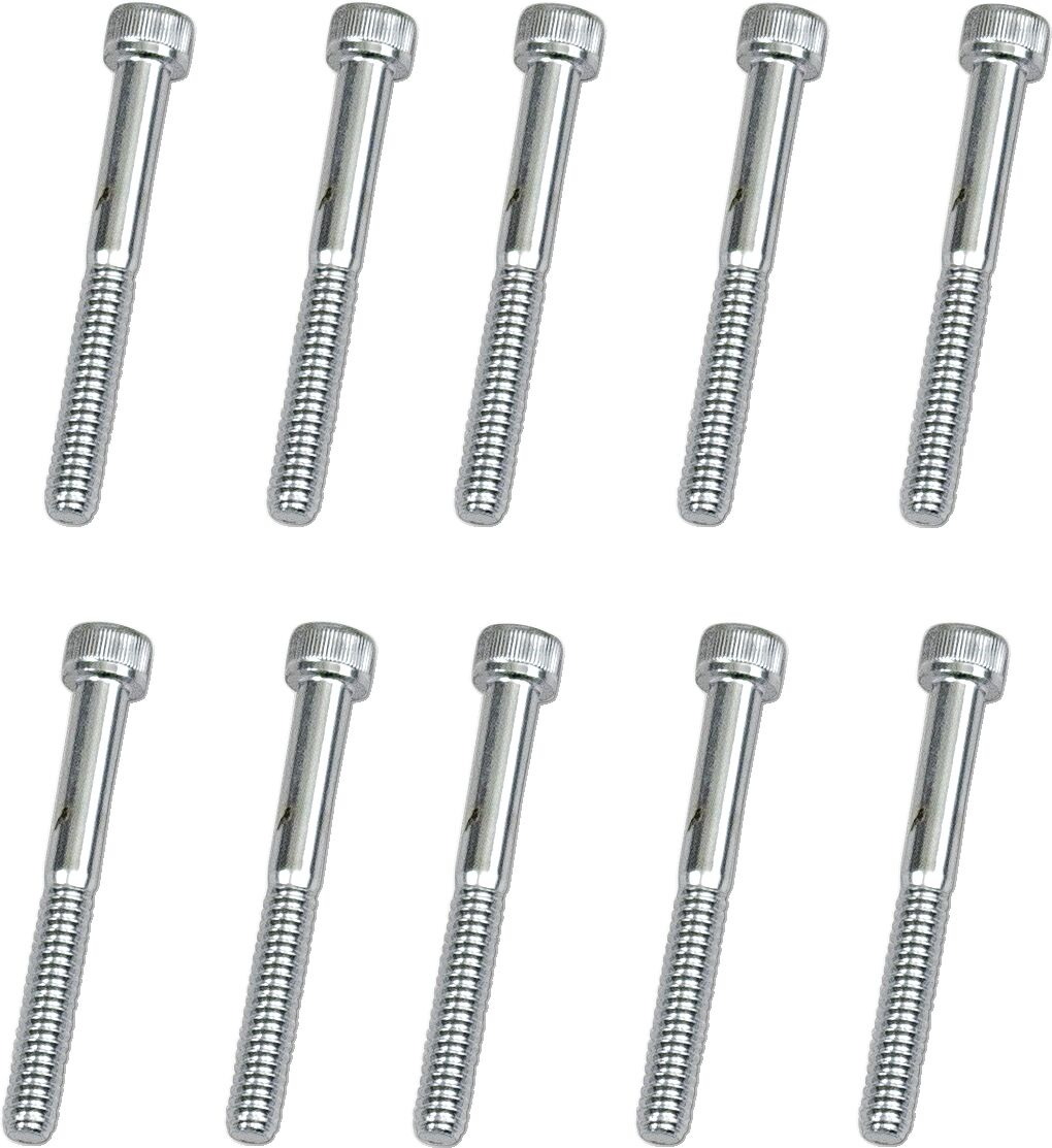 Drag Specialties Socket-Head Bolt 10-24X2 Knurled Chrome 10-24 X 2 Soc