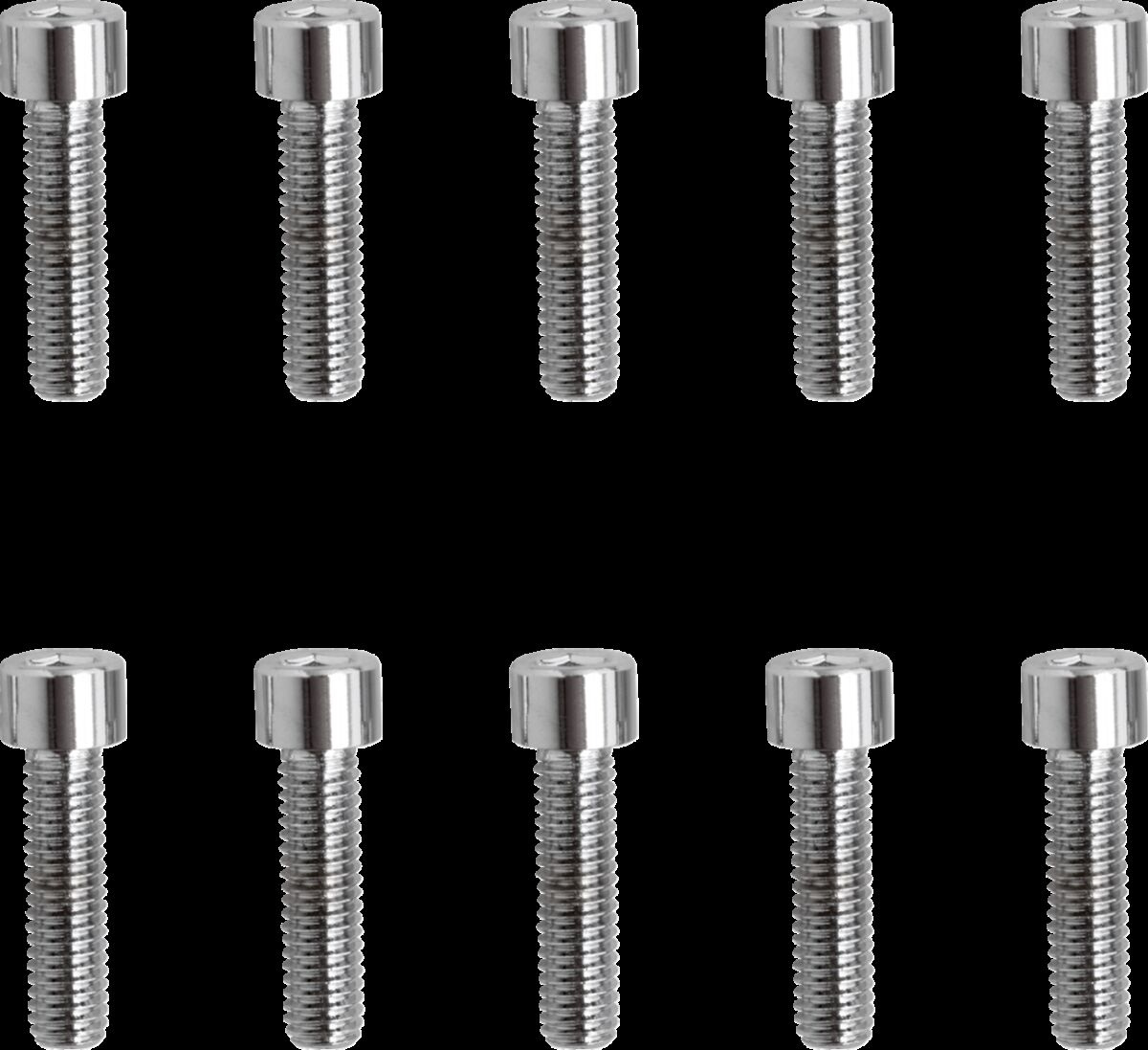 Drag Specialties Socket-Head Bolt 10-32X0.75 Smooth Chrome 10-32 X 3/4