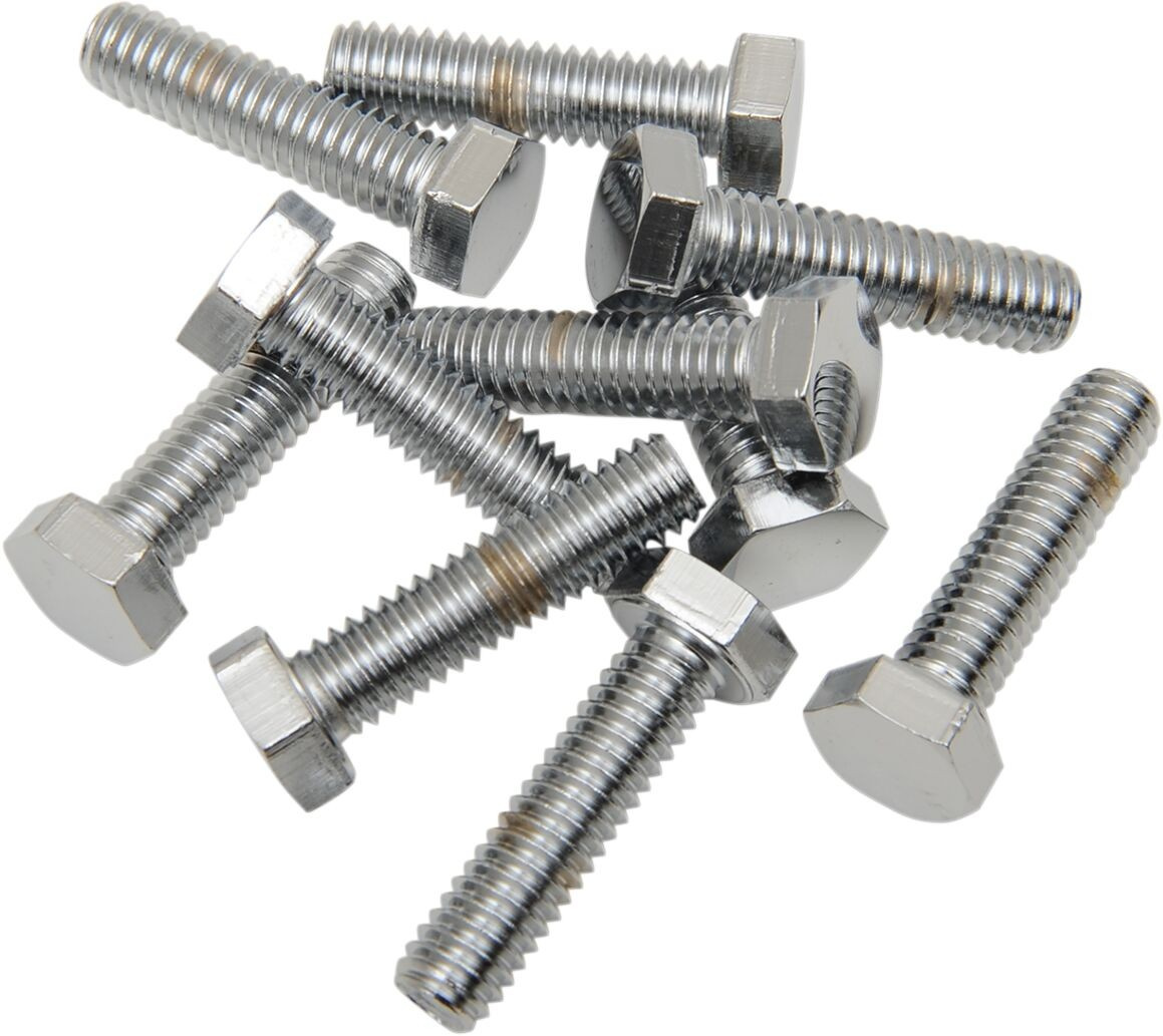 Drag Specialties Hex-Head Bolt 5/16-18X1.25 Chrome 5/16-18 X 1 1/4 Hex