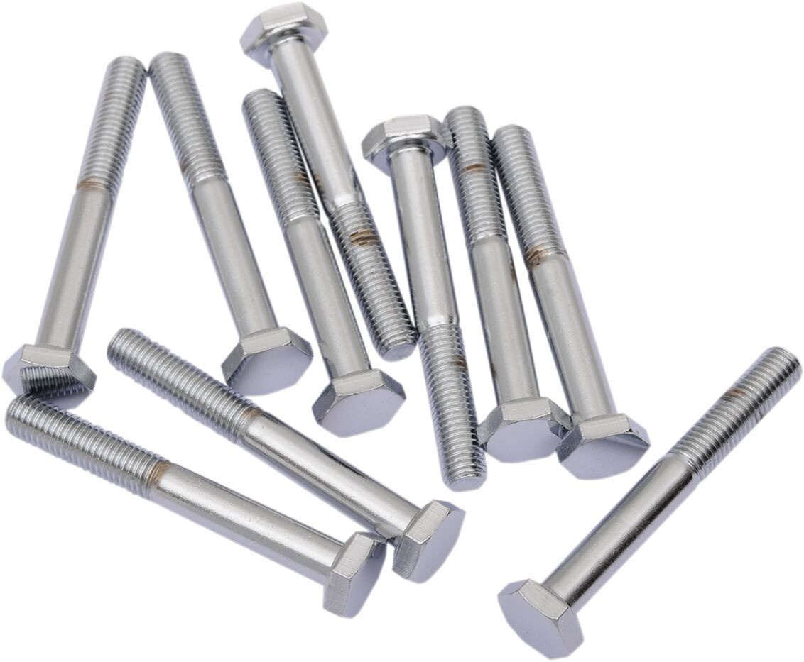 Drag Specialties Hex-Head Bolt 1/4-28X1.75 Chrome 1/4-28X 1 3/4 Chr He