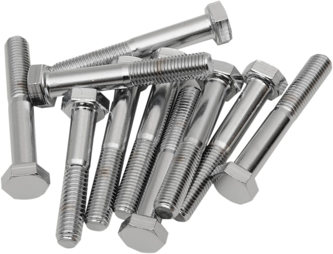 Drag Specialties Hex-Head Bolt 5/16-24X2.25 Chrome 5/16-24 X 2 1/4 Ch