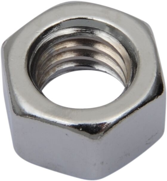 Drag Specialties Hex Nut 3/8-16 Chrome 3/8-16 Chrome Hex Nut