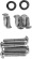 Drag Specialties Chrome Socket-Head Handlebar Lever Mount/Master Cylin