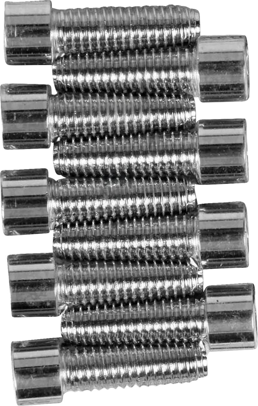 Drag Specialties Chrome Socket-Head Kicker Cover Bolt Kit Smooth Smth