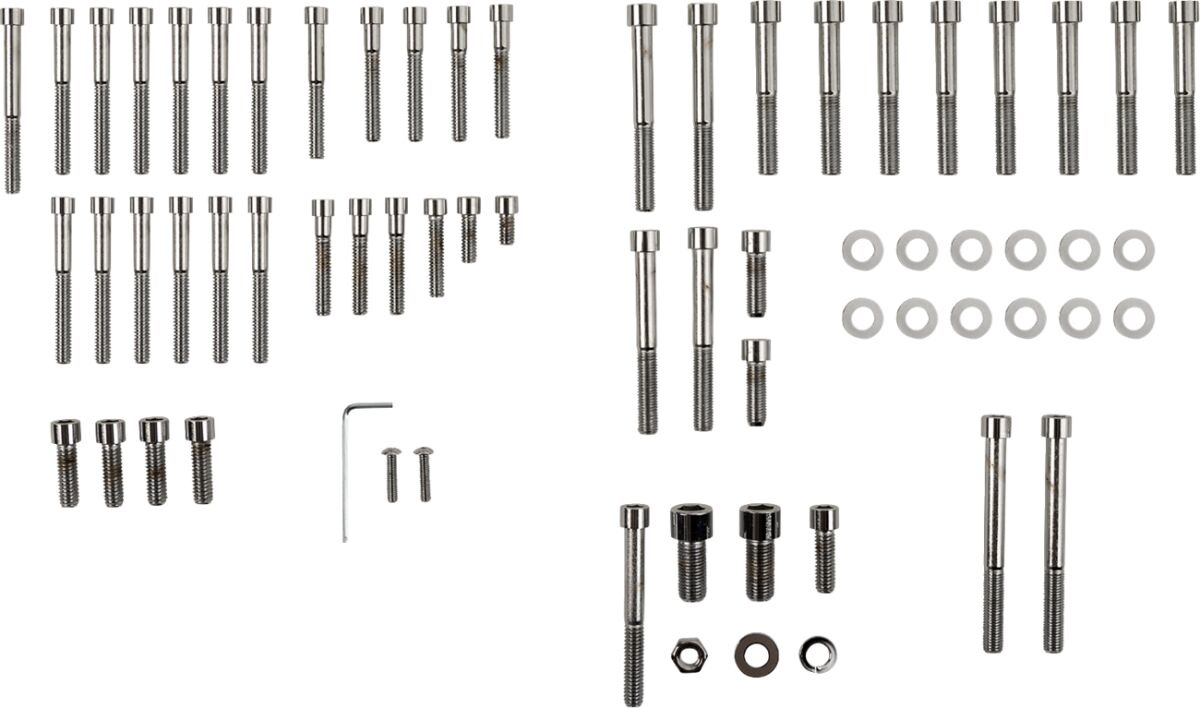 Drag Specialties Chrome Socket-Head Motor Bolt Kit Smooth 77-E84 Xl Sm