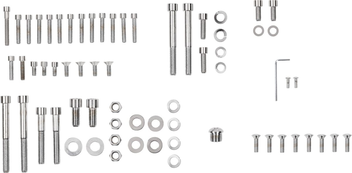 Drag Specialties Chrome Socket-Head Motor Bolt Kit Smooth 70-76 Fx Fl