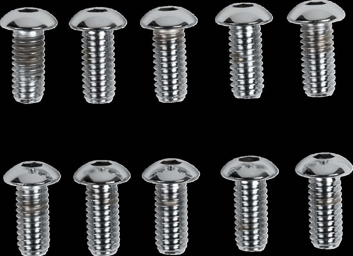 Drag Specialties Button-Head Bolt 5/16-18X0.75 Chrome 5/16-18 X 3/4 Bu