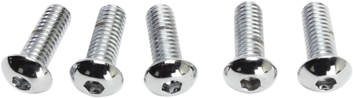 Drag Specialties Button-Head Bolt 5/16-18X0.75 Chrome 5/16-18 X 3/4 Bu