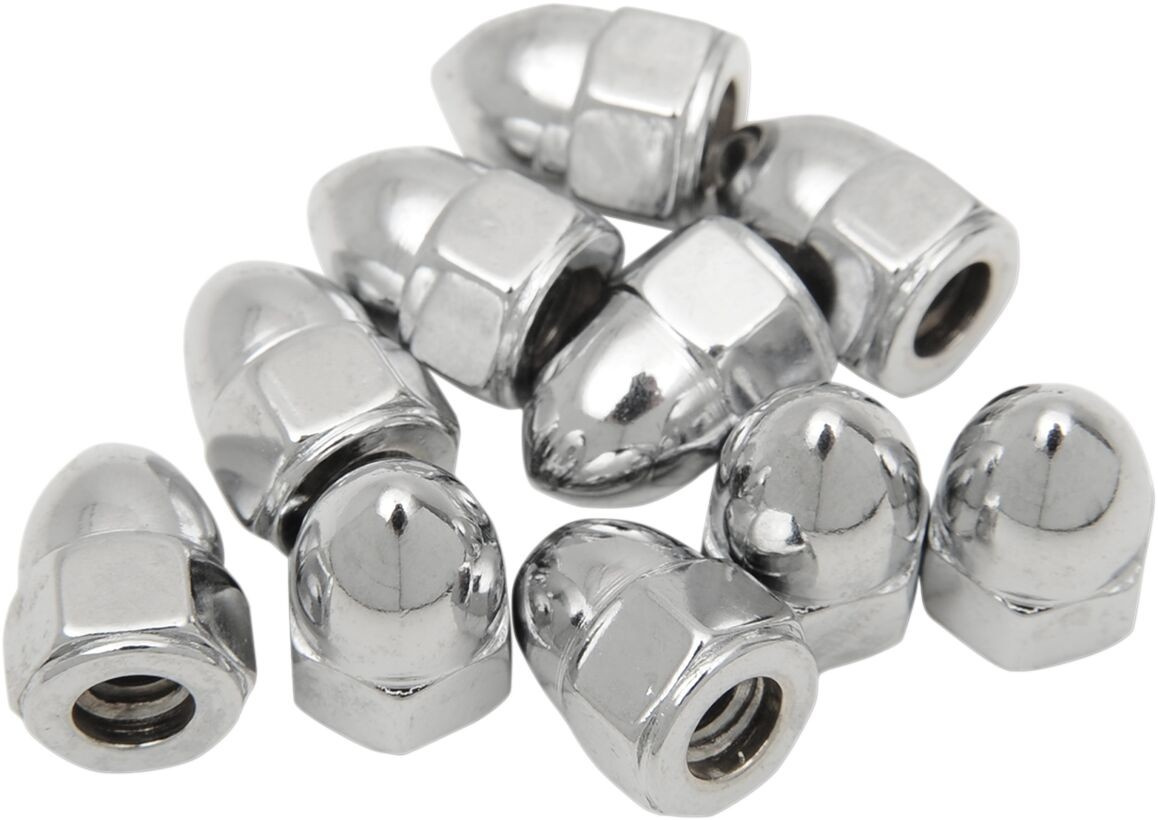 Drag Specialties Acorn Nut 10-24 Chrome 10-24 Acorn Nut Chrome