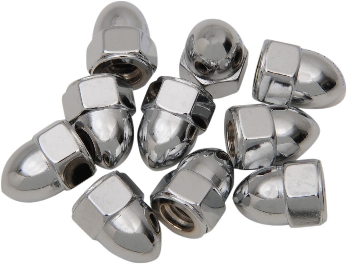 Drag Specialties Acorn Nut 1/4-20 Chrome 1/4-20 Acorn Nut Chrome