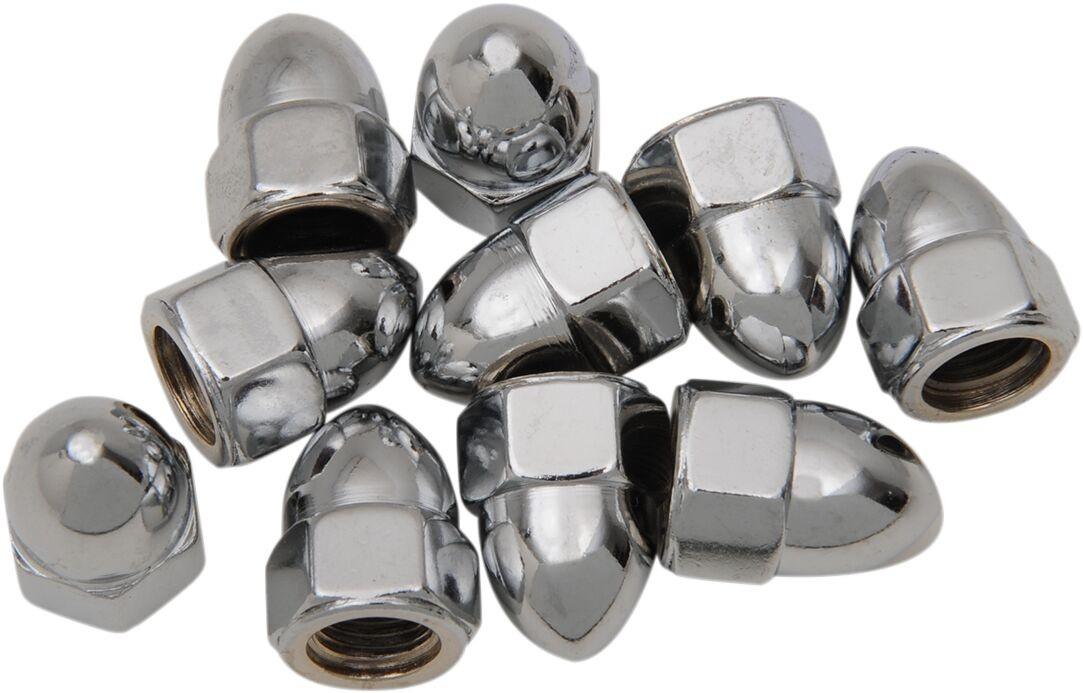 Drag Specialties Acorn Nut 3/8-16 Chrome 3/8-16 Acorn Nut Chrome