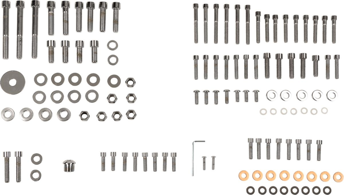 Drag Specialties Chrome Socket-Head Motor Bolt Kit Smooth 87-94 Fxr Fl