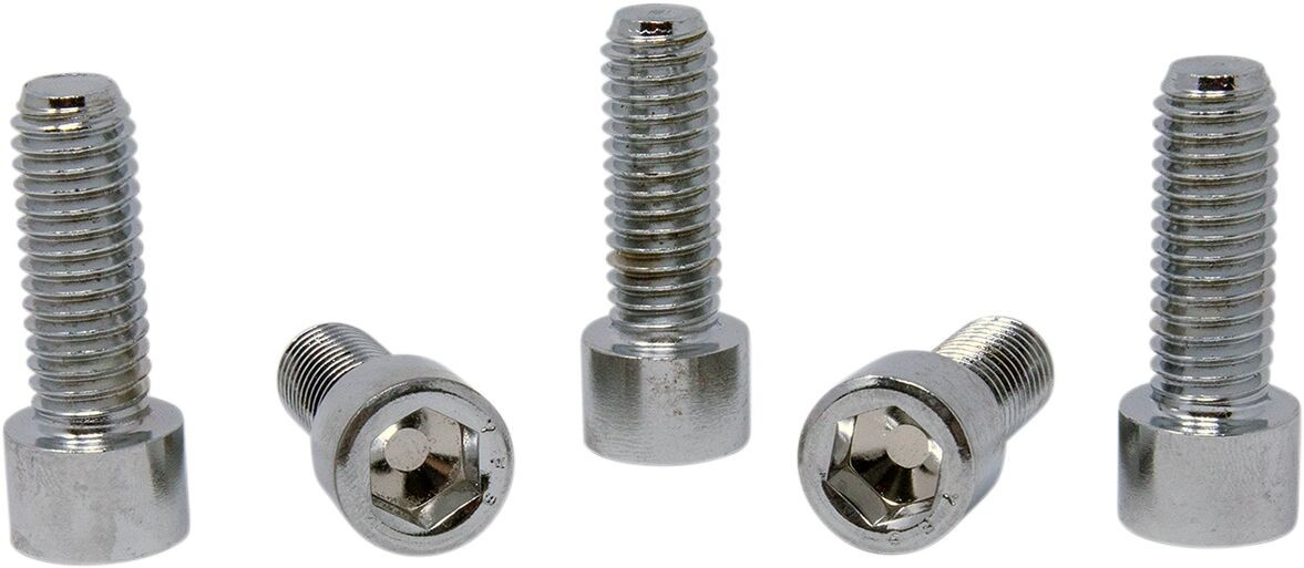 Drag Specialties Socket-Head Bolt 7/16-14X1.25 Smooth Chrome 7/16X14X1