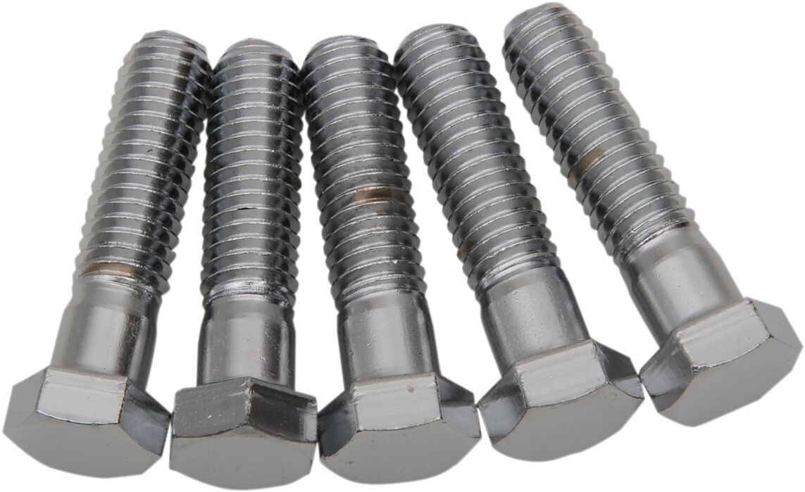 Drag Specialties Hex-Head Bolt 7/16-14X1.75 Chrome 7/16X14X1.75 Chr He