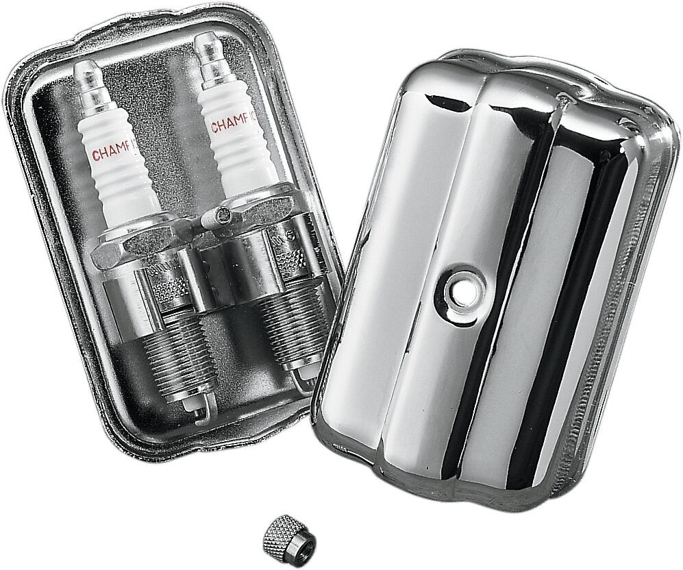 Drag Specialties Chrome Spark Plug Holder Plug Holder Chrome F/H-D