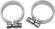 Drag Specialties Exhaust Clamp Chrome Heavy Duty Exh Clamps Xl