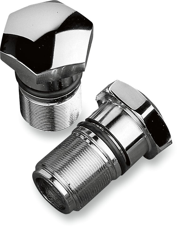 Drag Specialties Fork Tube Caps Chrome Fork Tube Caps F/73-86 Xl