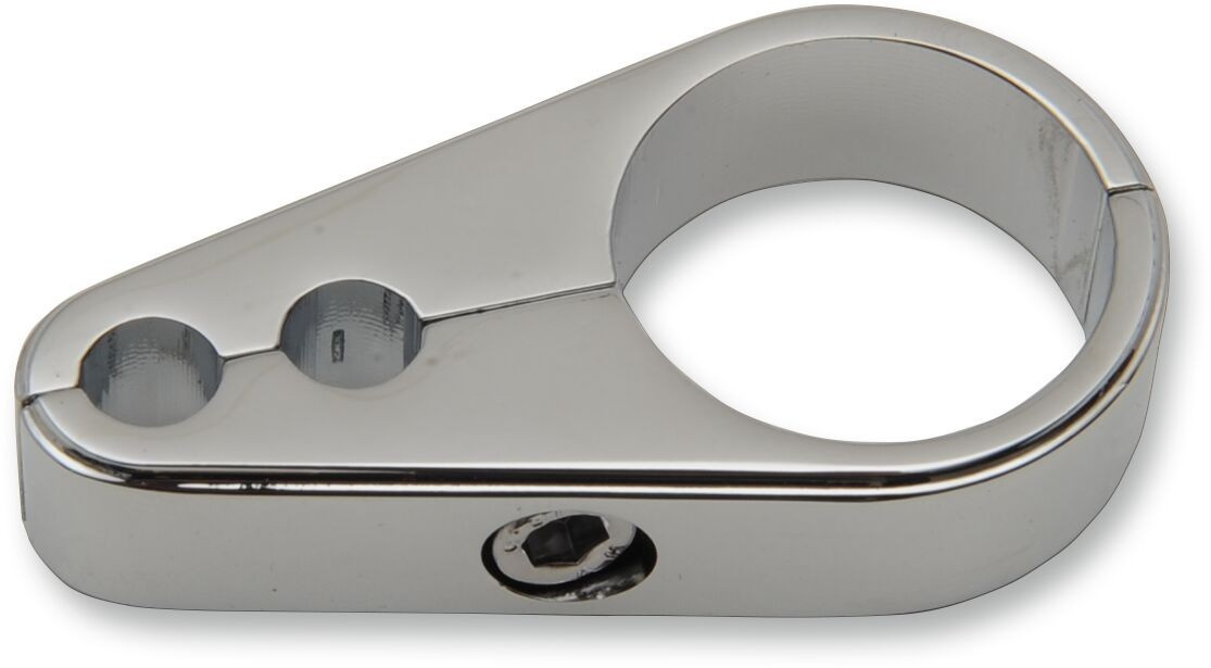 Drag Specialties Die-Cast Cable Clamp Throttle/Idle Chrome Dual 1