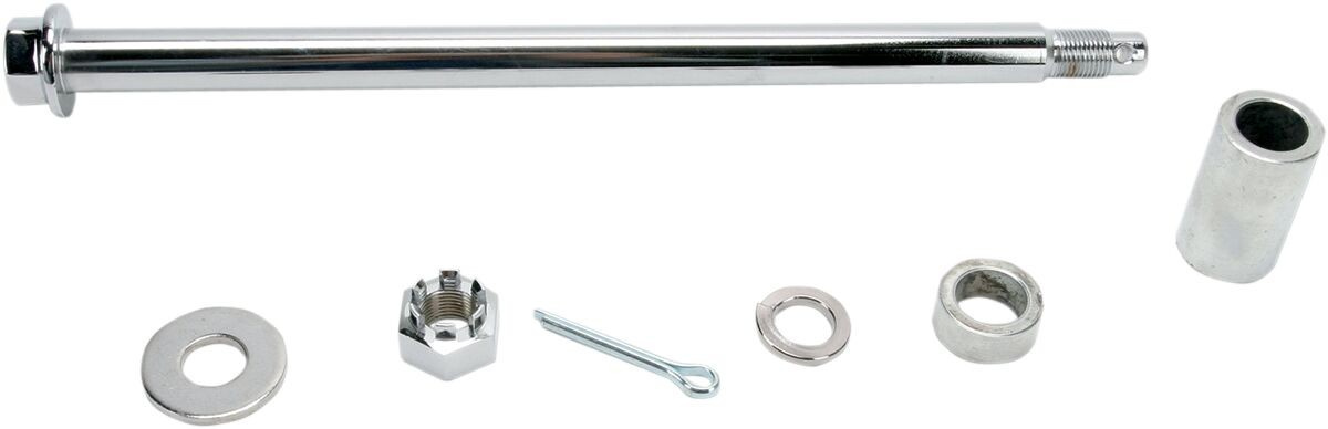 Drag Specialties Rear Axle Chrome Axle Rear Chr 00-07 S/Tail