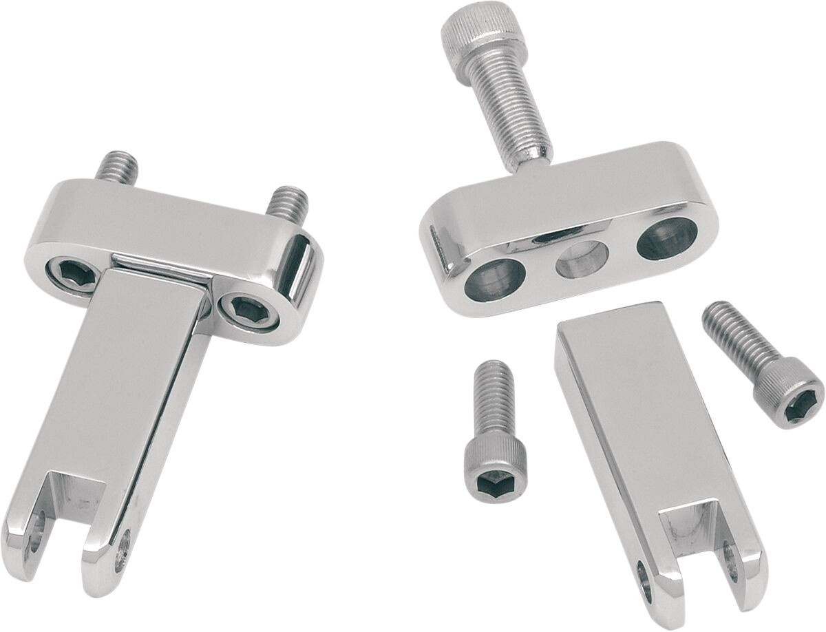 Drag Specialties Passenger Footpeg Mounting Kit Chrome Psngr Ftpeg Mnt