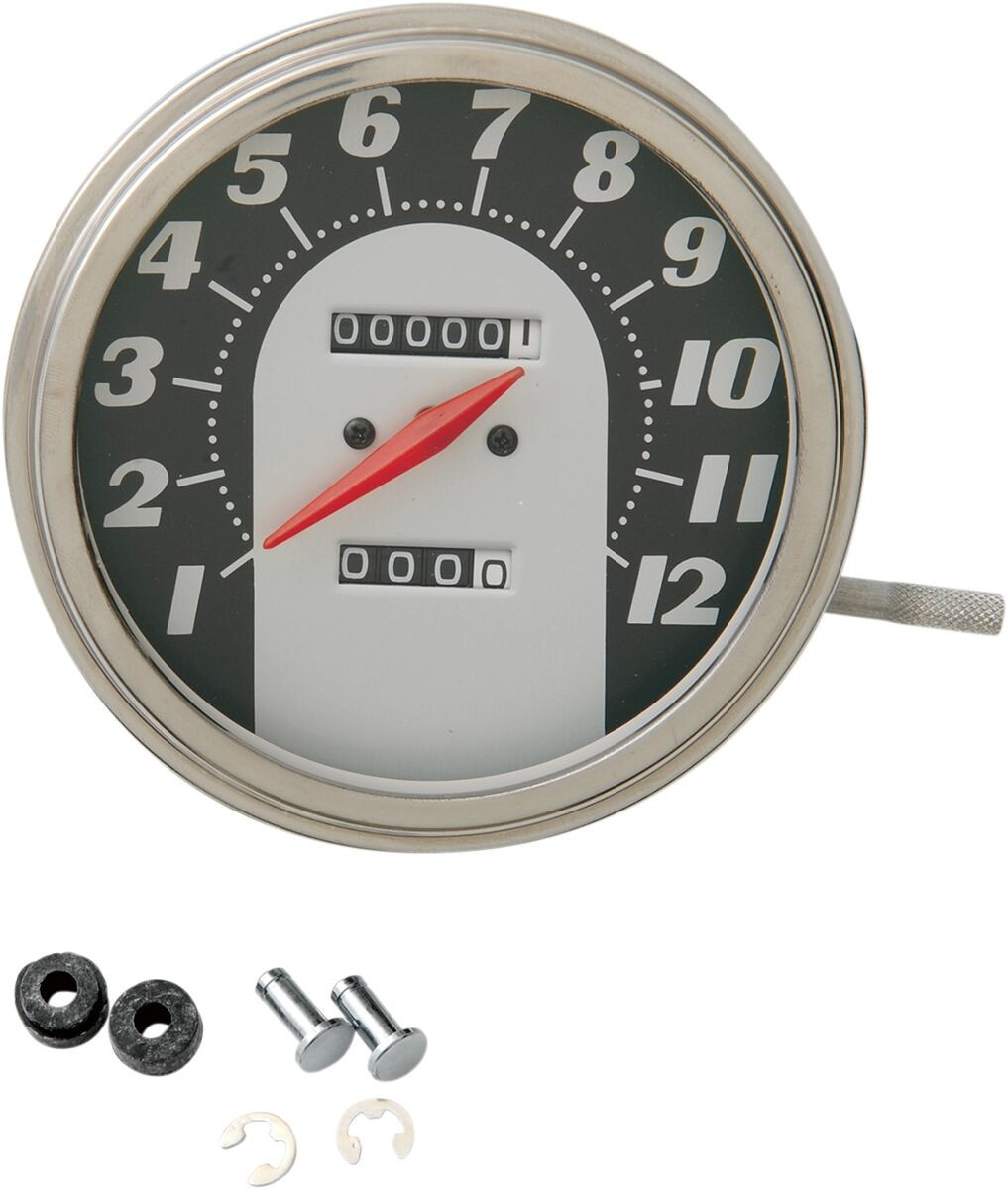 Drag Specialties Fl Speedometer 1:1 62-67 Face 1:1 62-67 Speedo 5/8-18