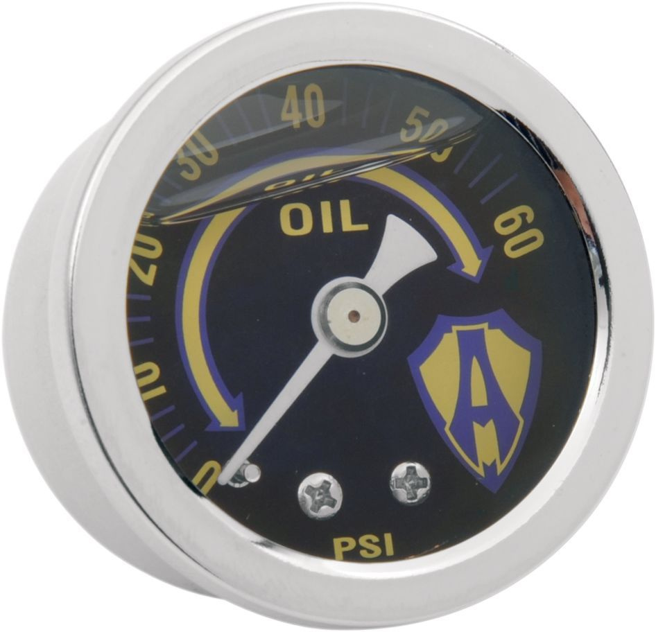 Arlen Ness Replacement Oil Pressure Gauge Ness Liq Fil Oil Gauge#60