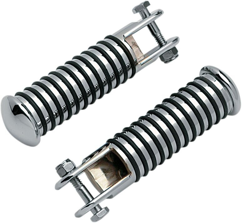 Drag Specialties Footpeg Sundance Round Female-Mount Round Rib Foot Pe