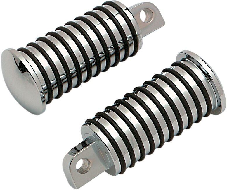 Drag Specialties Footpeg Sundance Round Male-Mount Drvr Ftpegs Orng 82