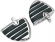 Kuryakyn Iso-Wing Mini Boards With Male Mount Adapters Chrome Iso-Wing