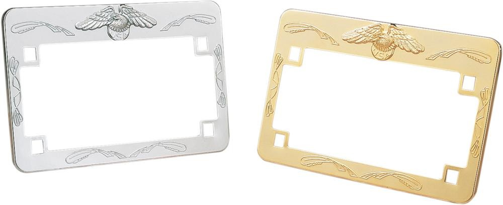 Emgo License Plate Frame Eagle Chrome Eagle Lic Frame Chrome