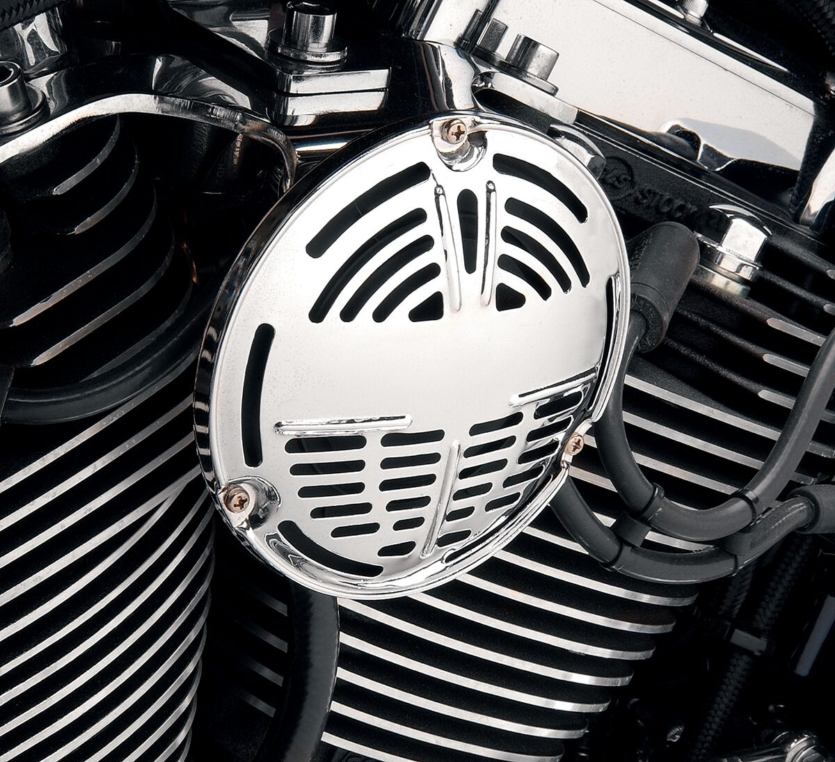 Drag Specialties Horn 12V Early-Style Chrome Horn 12 Volt Early Hd