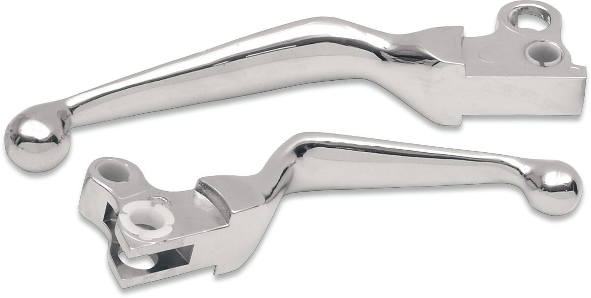 Drag Specialties Lever Set Wide Blade Chrome Wide Lever Set 82-95 Hd