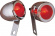 Drag Specialties Bullet Marker Light Right-Mount Red Chr Bullet Lght R Drag Specialties Bullet Marker Light Right-Mount Red Chr Bullet Lght R