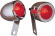 Drag Specialties Bullet Marker Light Left-Mount Red Chr Bullet Light L Drag Specialties Bullet Marker Light Left-Mount Red Chr Bullet Light L