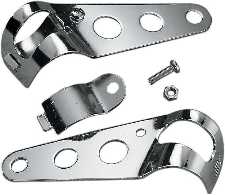 Drag Specialties Side-Mount Headlight Bracket Chrome 5 1/2 Side Mnt Hd