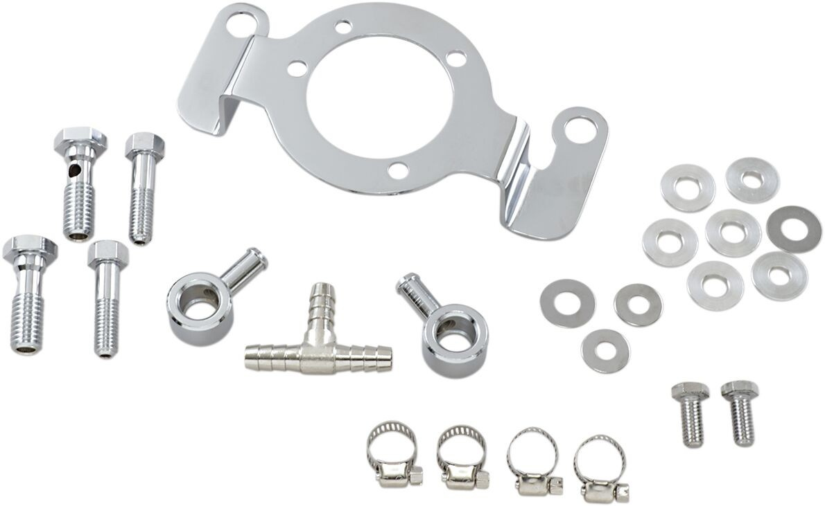 Drag Specialties Crankcase Breather/Support Bracket Kit Ac Brkt W/Brea
