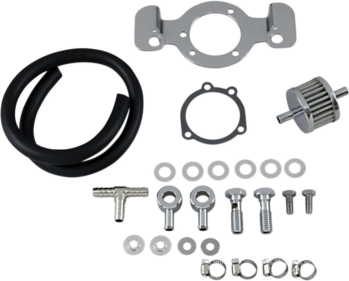 Drag Specialties Crankcase Breather/Support Bracket Kit C/Case Brthr K