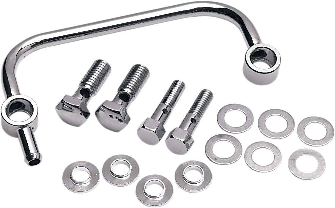 Drag Specialties Crankcase Breather Kit One-Tube Chrome Breather C-Cas