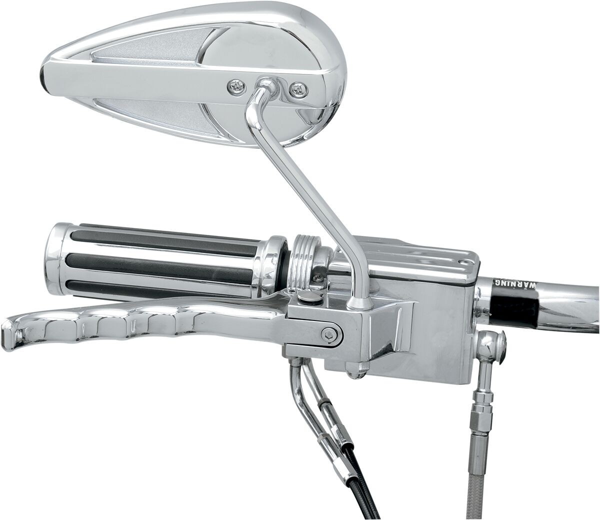 Drag Specialties Teardrop Mirror Right Chrome Teardrop Mirror Right Hd