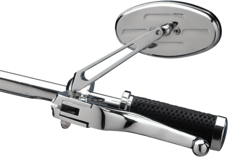 Drag Specialties Mirror Ness Stealth I Oval W/ 4.75