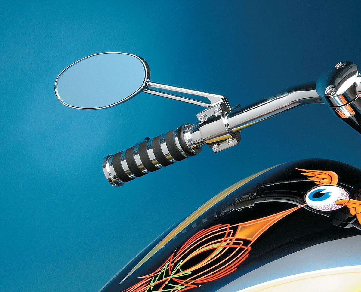 Drag Specialties Mirror Ness Stealth Ii Oval W/ 6