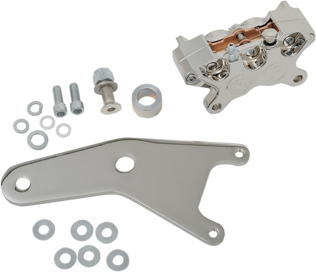 Performance Machine (Pm) Caliper Kit Classic Rear Chrome For 11.5