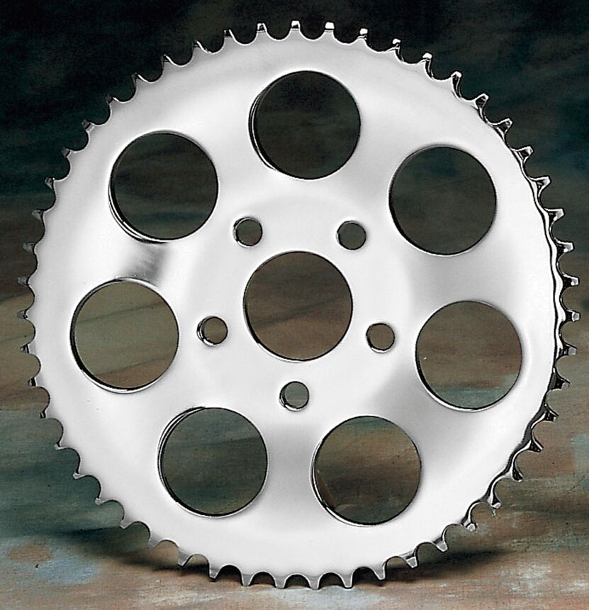 Drag Specialties Rear Chain Sprocket Dished 49T Steel/Chrome Spkt 49T7