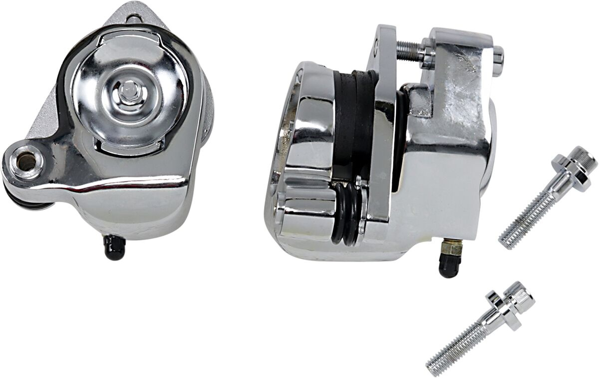 Drag Specialties Front Brake Caliper Kit Chrome Dual Chr.Dual Frnt.Cal
