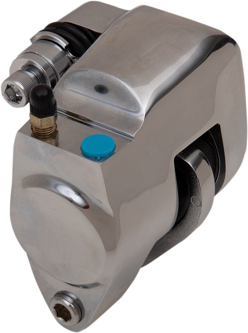 Drag Specialties Front Brake Caliper Kit Chrome Single Chr.Sngl.Frnt.C