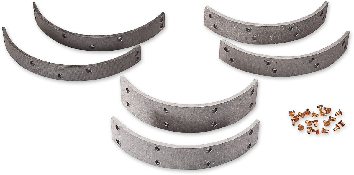 Drag Specialties Brake Linings And Rivets Fr Brk Lin&Riv F/74 54-71