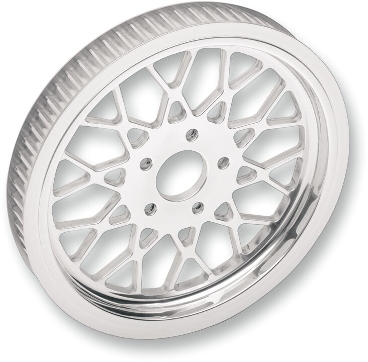 Belt Drives Ltd. Rear Belt Pulley 70 Tooth 1-1/2'' Mesh Polished Mesh